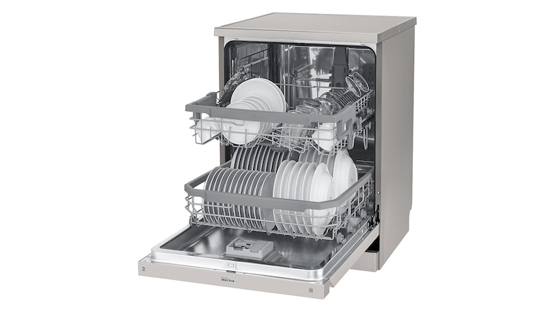 LG 14 Place QuadWash® Dishwasher in Platinum Steel Finish, XD4B14PS